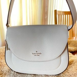 Kate Spade White w/ Gold Shoulder and Cross Body
